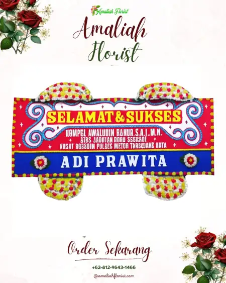 Papan Bunga Ucapan Selamat Argomulyo