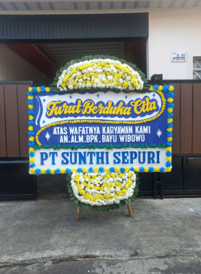 Papan Bunga Duka di Argomulyo